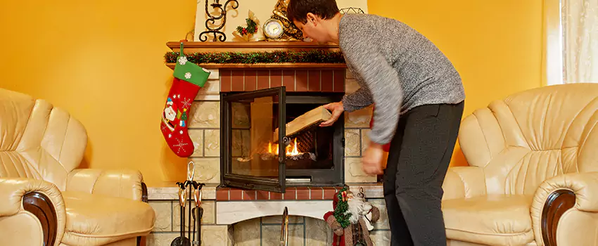 Rusted Metal Fireplace Restoration in Pocatello, Idaho